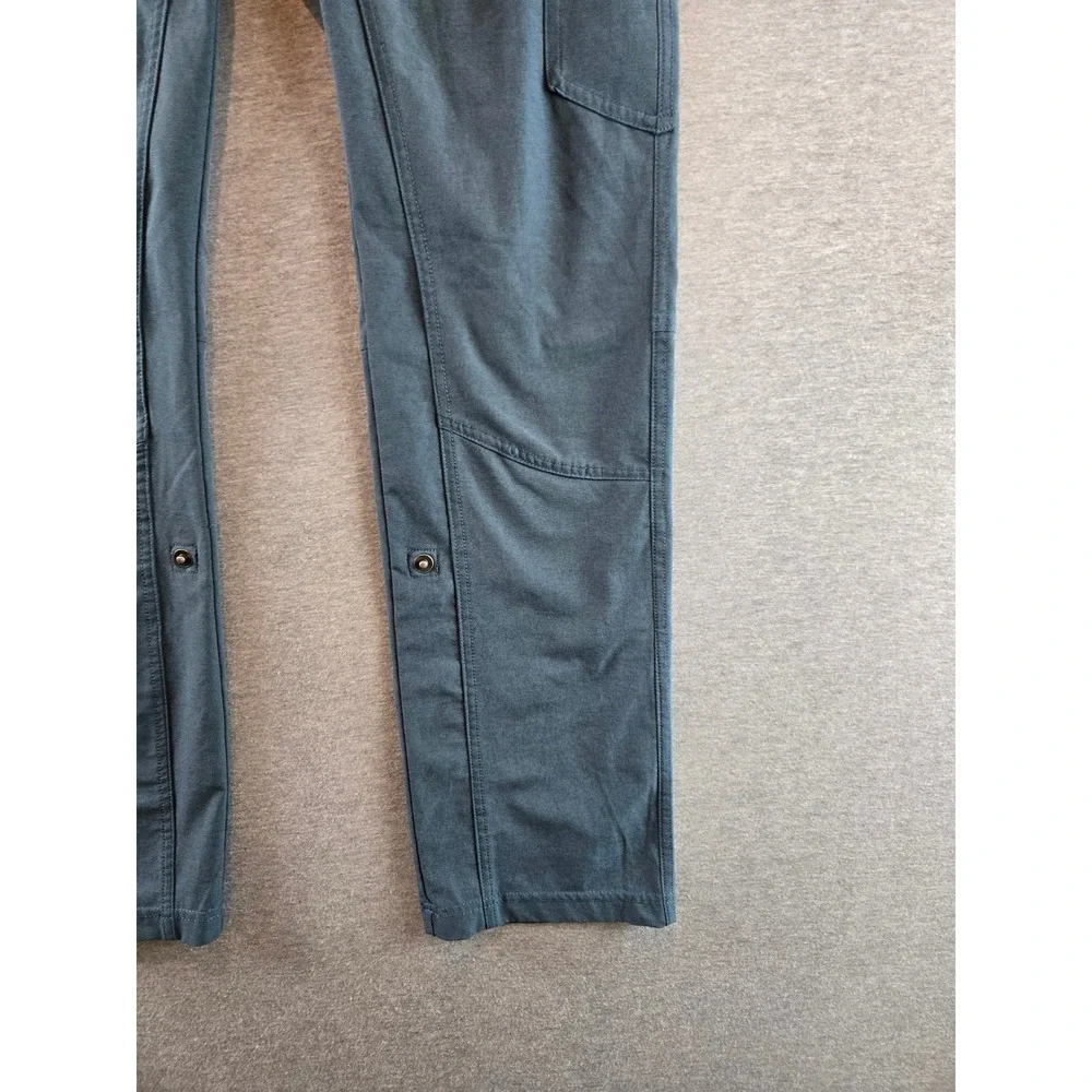 Kuhl Pants Womens 0 Short Blue Grey Freeflex Roll Up Cargo Hiking Trail Utility